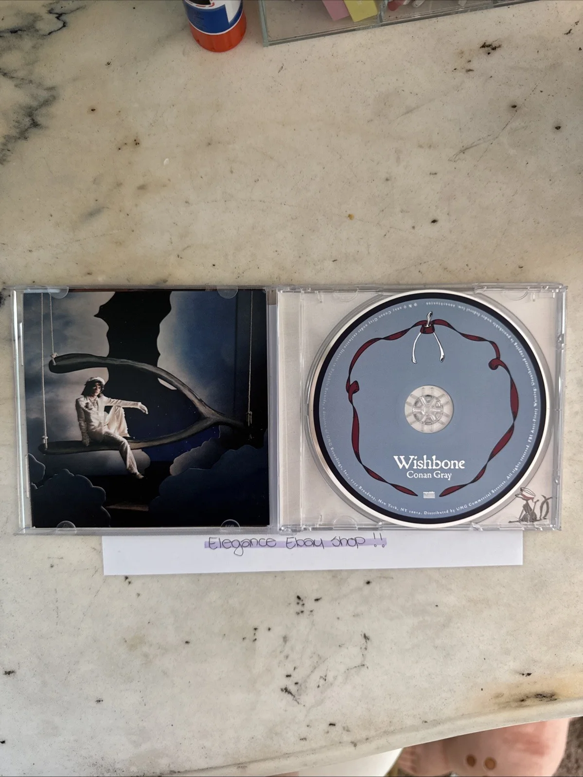conan gray wishbone signed cd !!, image 3