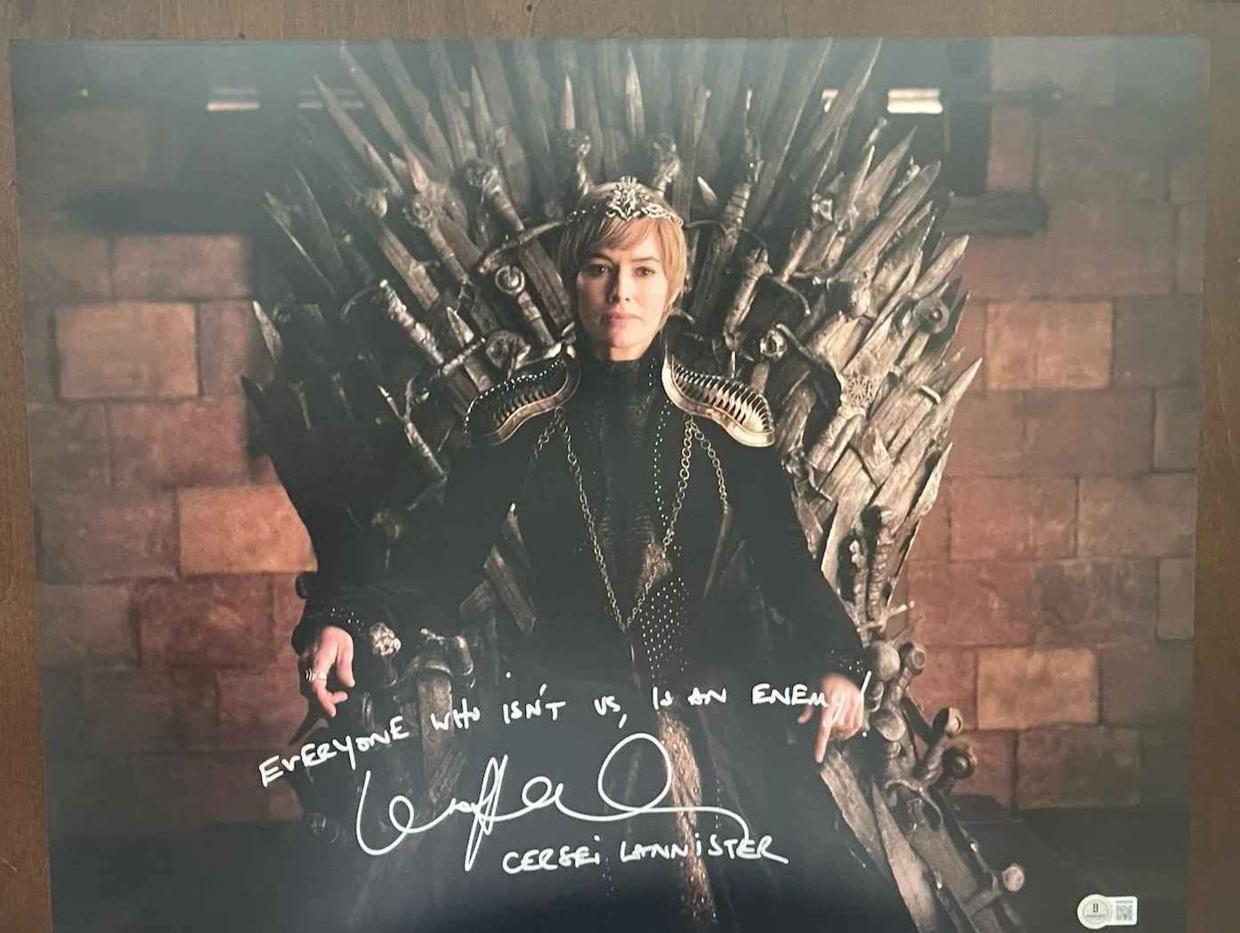 Lena Headey — Lena Headey Cersei Lannister Game of Thrones Signed Auto 16x20 PHOTO Beckett BAS, image 3