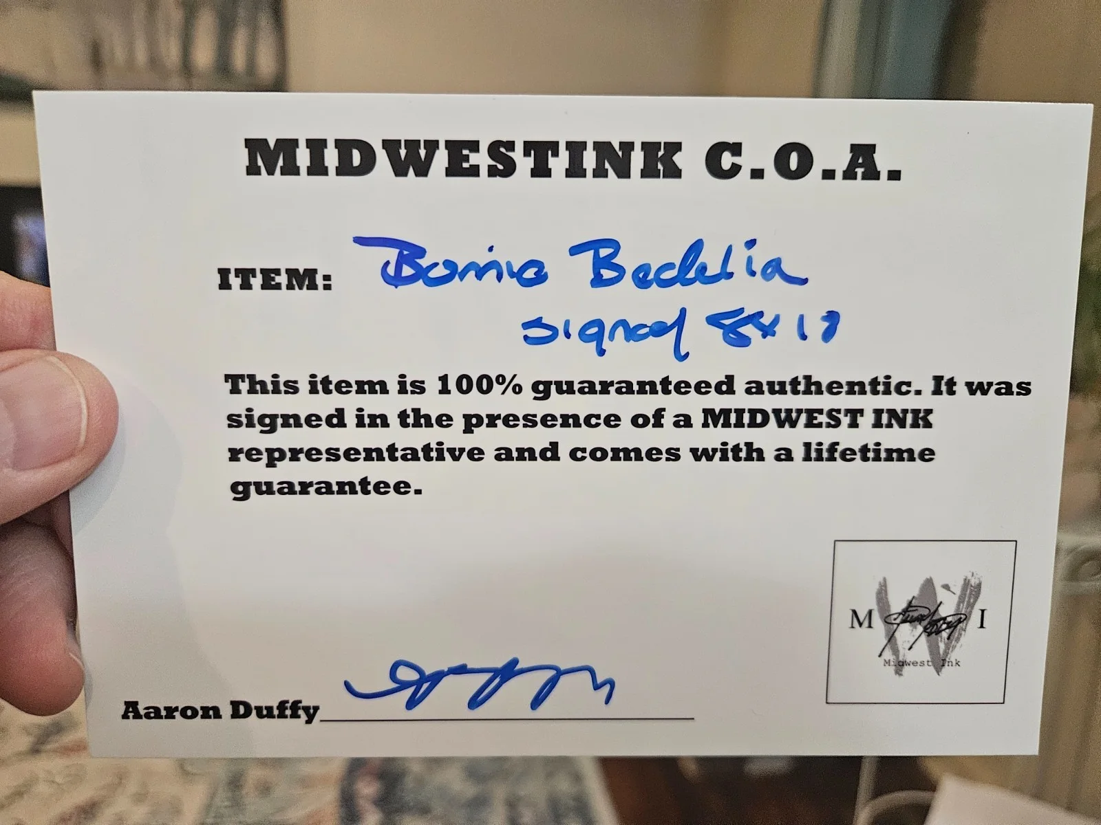 Bonnie Bedelia — Bonnie Bedelia, DIE HARD 2, Signed, C.O.A., High Chaparral, BONANZA, 8x10 Photo, изображение 2