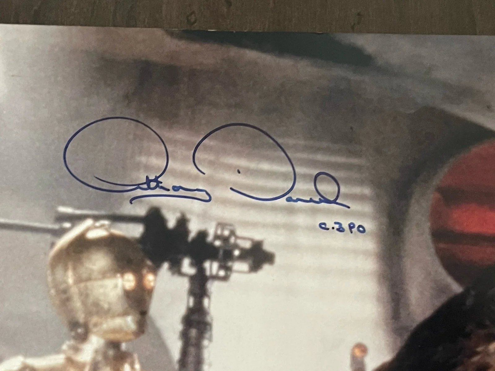 Anthony Daniels, Eric Bauersfield, Tom Rose Michael Carter — Star Wars ROTJ Signed by x4 Bauersfled (RIP) Rose , Daniels & Carter 16x20, image 2