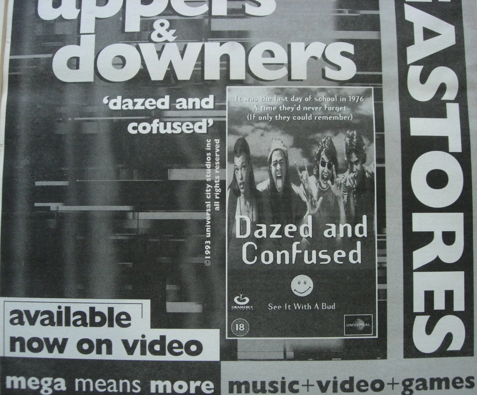 REALITY BITES+DAZED+POSTER+AD+RARE ORIGINAL 1995+QUALITY FRAMED+FAST WORLD SHIP, image 2