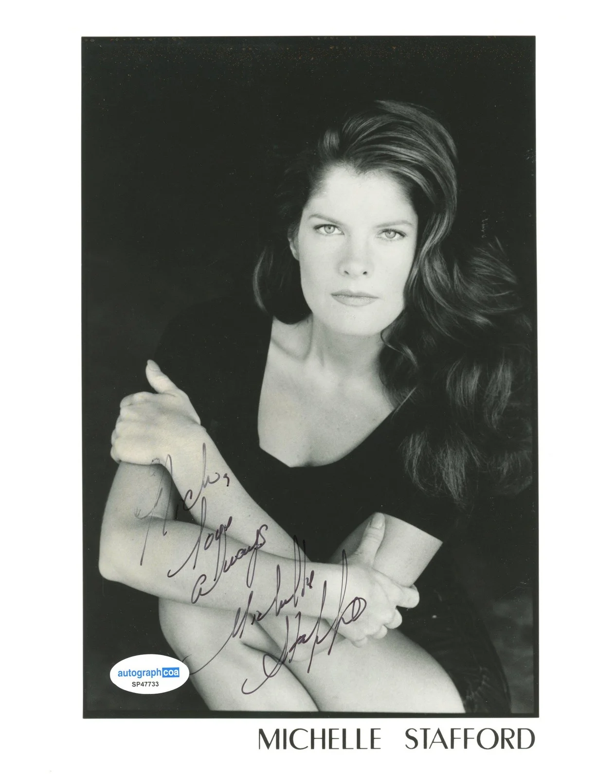 Michelle Stafford — Michelle Stafford "The Young and the Restless" SIGNED 8x10 Photo 'To Nick' ACOA