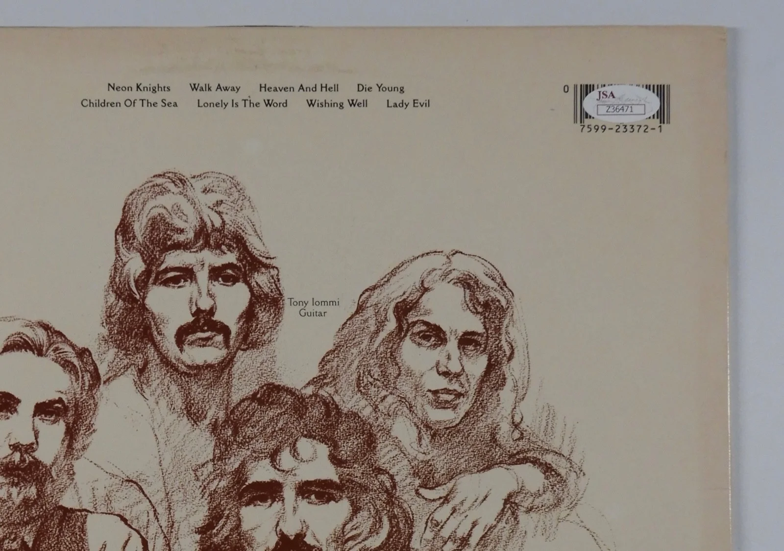 Black Sabbath DIO JSA Autograph Signed Album Vinyl Record Heaven & Hell +, image 3