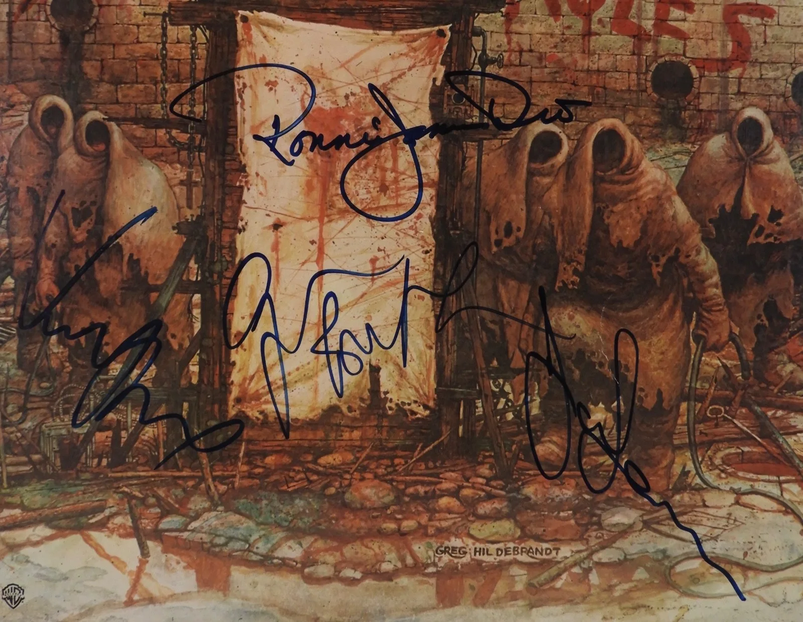 Black Sabbath DIO JSA Autograph Signed Album Vinyl Record Mob Rules +, image 2