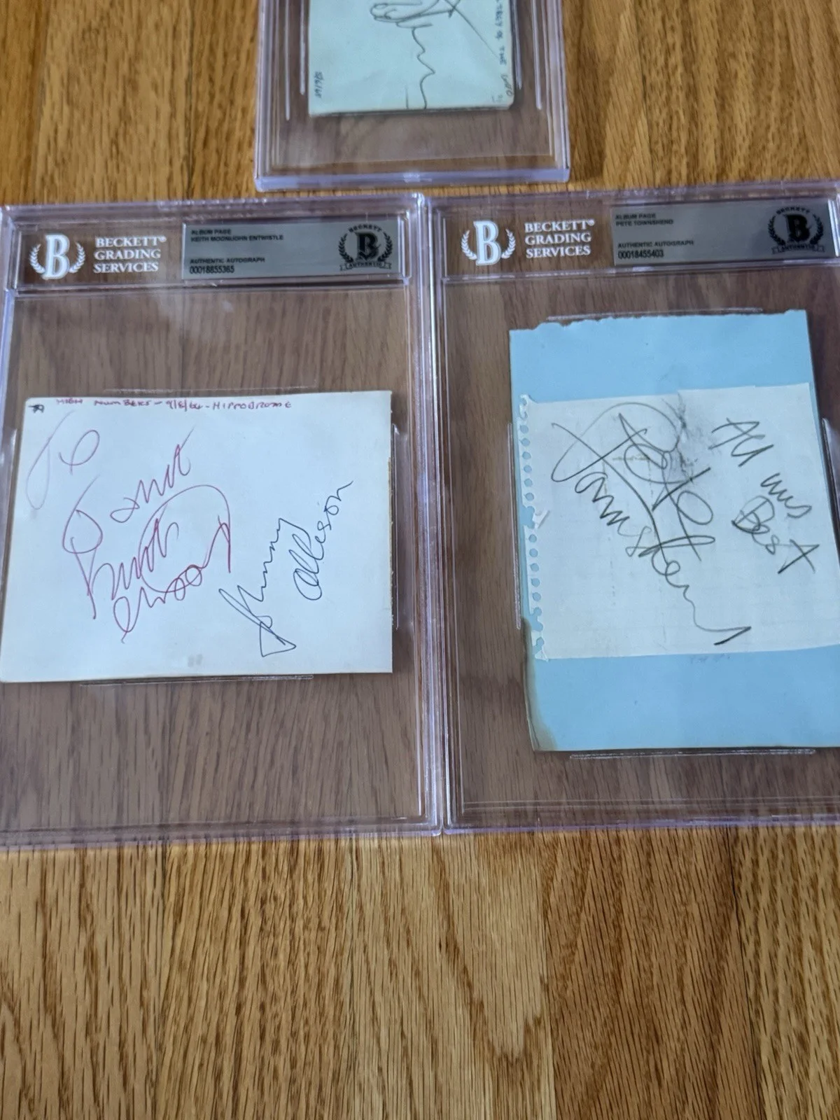 Keith Moon John Entwistle Pete Townshend Daltrey Who Signed Pages Beckett, изображение 3