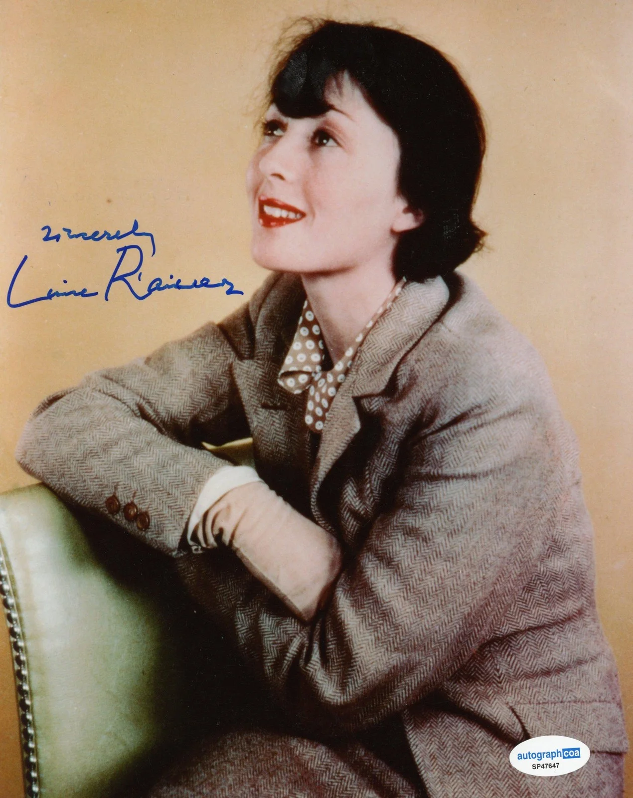 Luise Rainer — Luise Rainer "The Great Ziegfeld" AUTOGRAPH Signed Autographed 8x10 Photo ACOA
