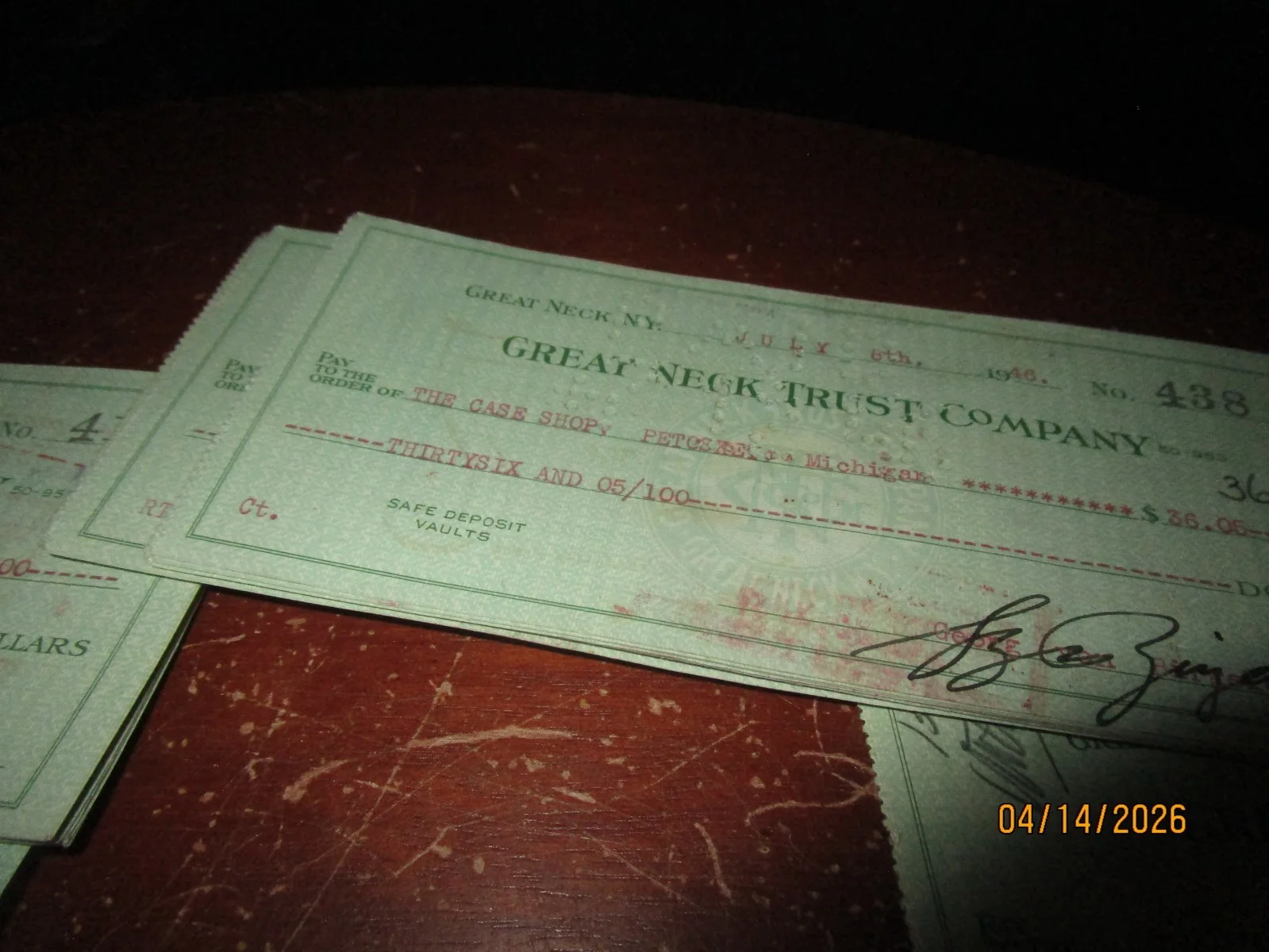 Georg Von Birgelen — 1940's Georg Von Birgelen Ice Skating Skater Champion Signed Check Lot (145), изображение 4