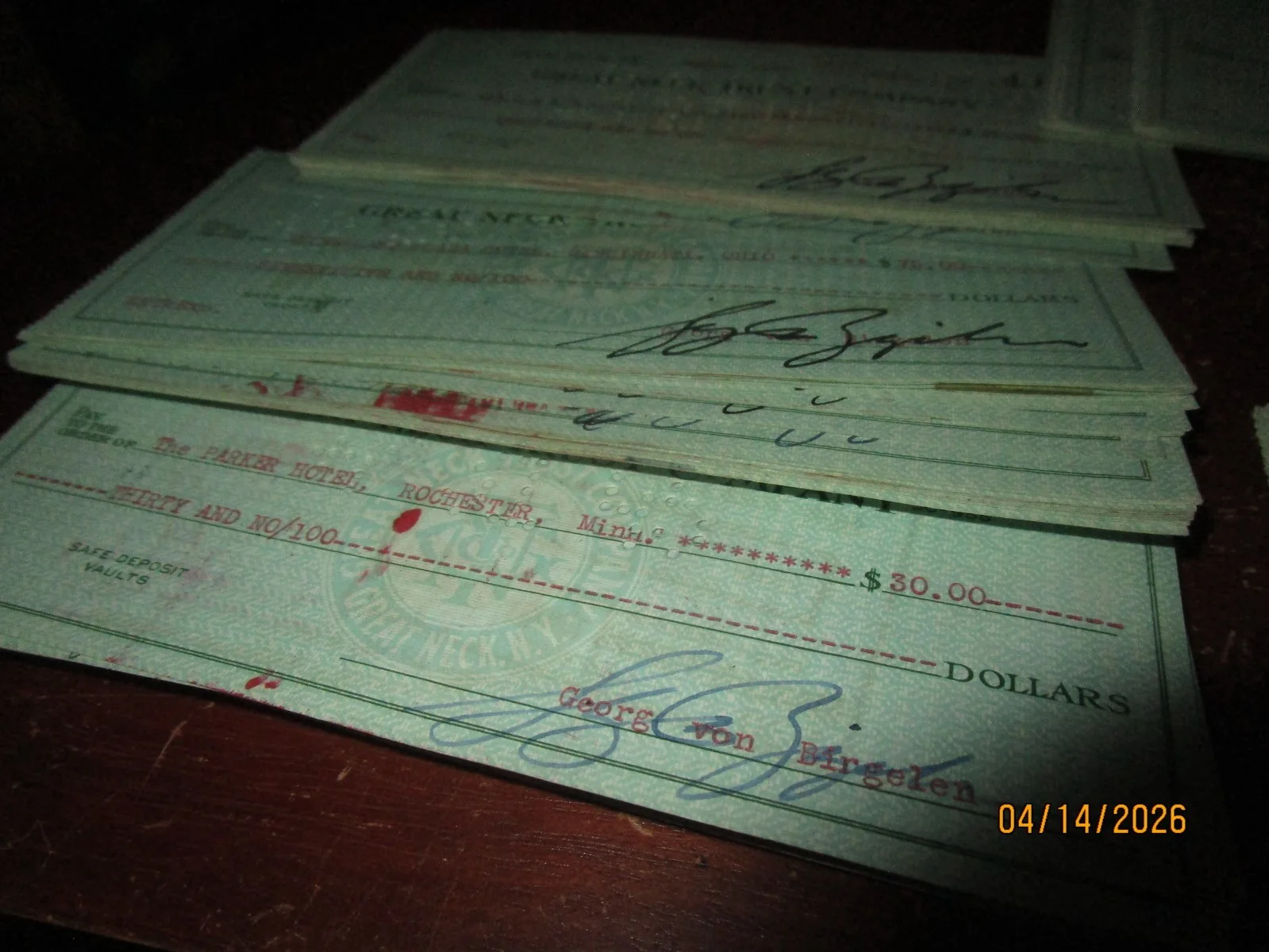 Georg Von Birgelen — 1940's Georg Von Birgelen Ice Skating Skater Champion Signed Check Lot (145), изображение 5