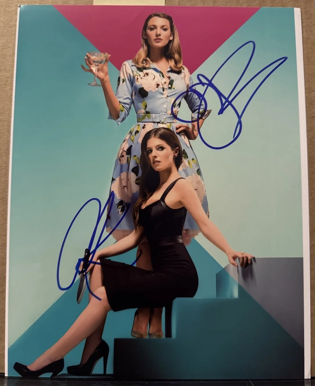Blake Lively and Anna Kendrick — Anna Kendrick & Blake Lively Signed Photo 8x10 A Simple Favor Autograph