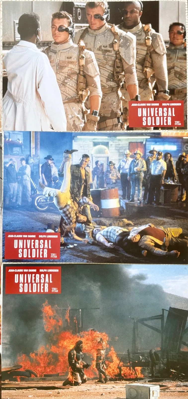 Universal Soldier set of 12 Original German Lobby Cards Jean Claude Van Damme, изображение 4