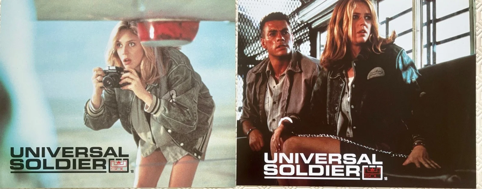 Universal Soldier set of 8 Original UK FOH Lobby Cards Jean Claude Van Damme, изображение 4