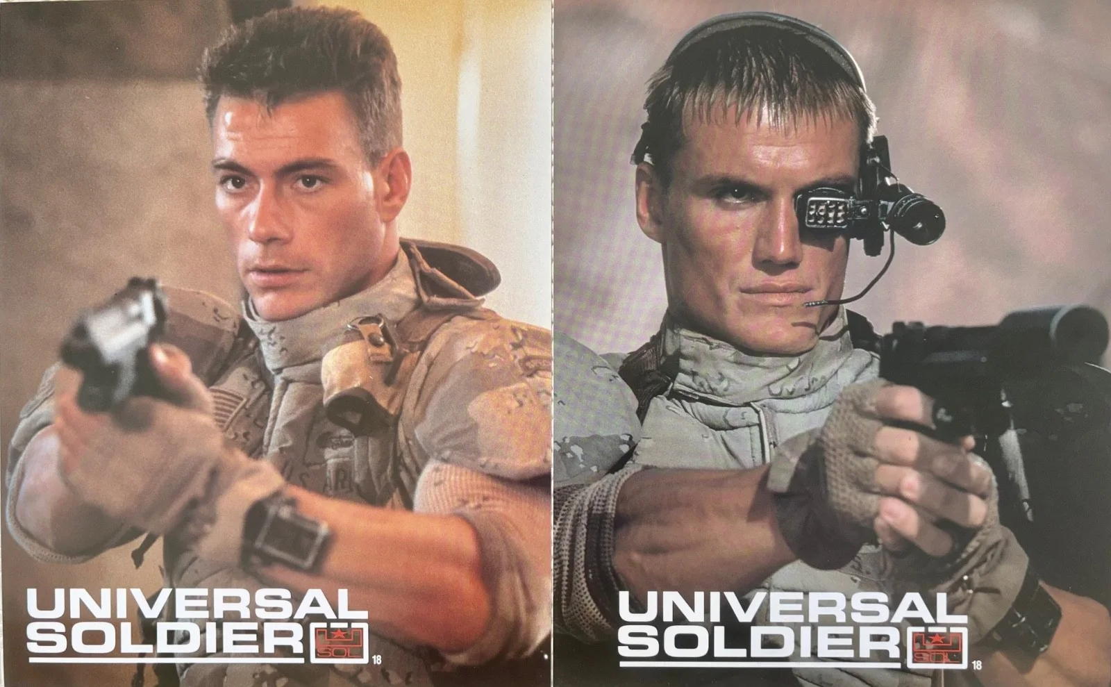 Universal Soldier set of 8 Original UK FOH Lobby Cards Jean Claude Van Damme, изображение 5