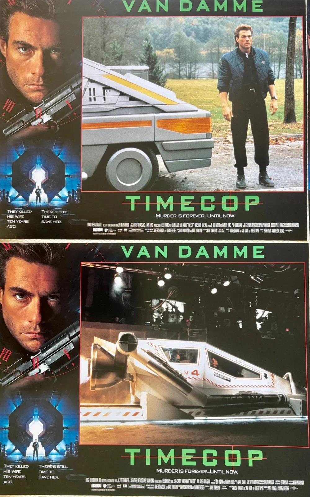 Timecoop set of 8 Original 1994 Lobby Cards Jean Claude Van Damme, изображение 2