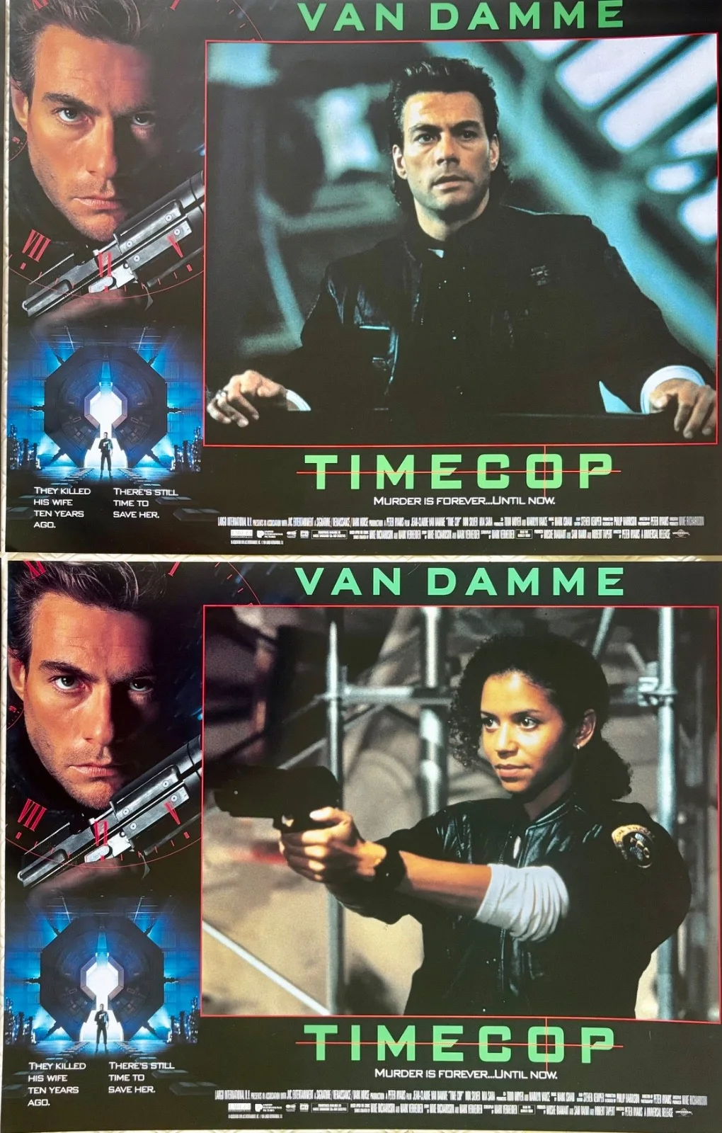 Timecoop set of 8 Original 1994 Lobby Cards Jean Claude Van Damme, изображение 3