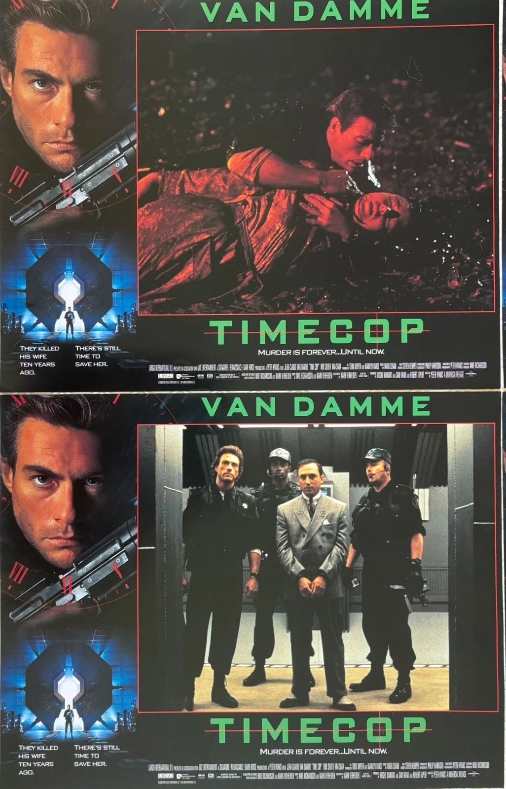 Timecoop set of 8 Original 1994 Lobby Cards Jean Claude Van Damme, изображение 4