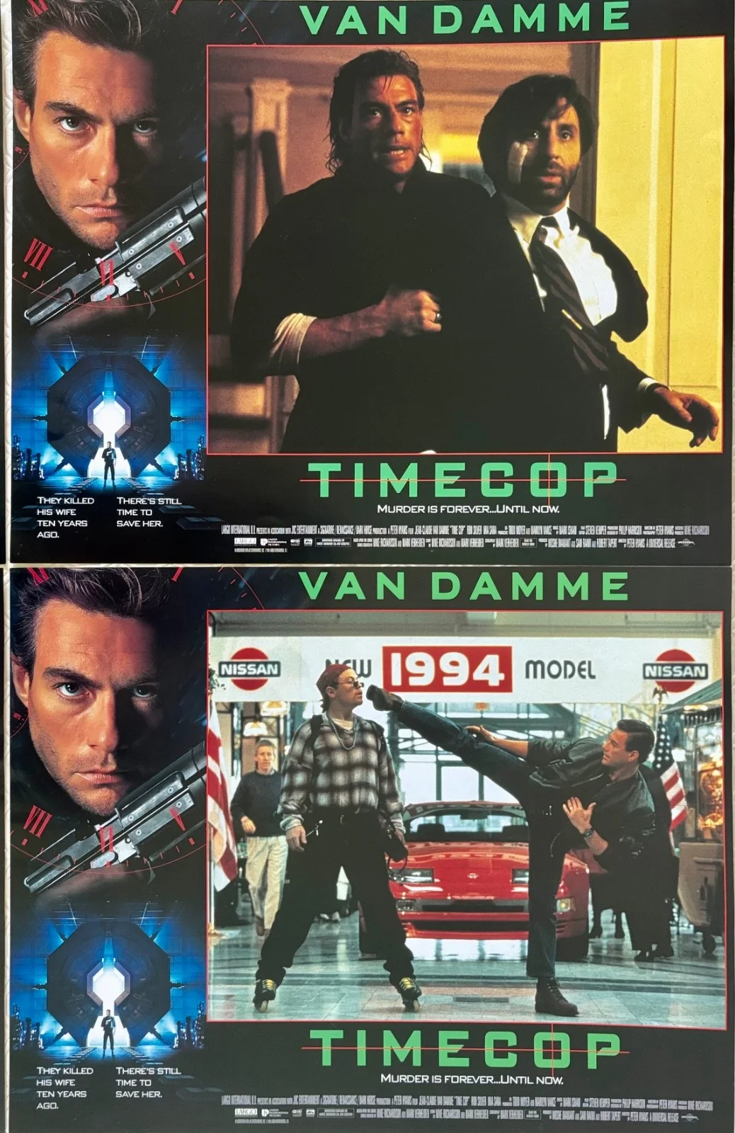 Timecoop set of 8 Original 1994 Lobby Cards Jean Claude Van Damme, изображение 5