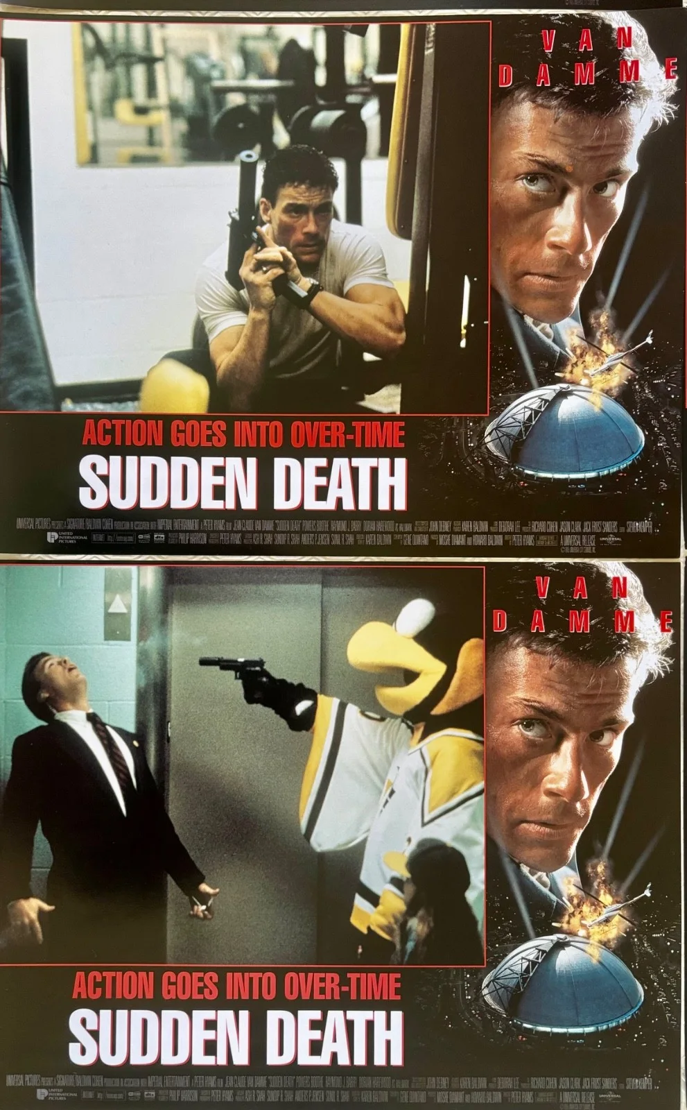Sudden Death set of 8 Original 1995 Lobby Cards Jean Claude Van Damme, изображение 4