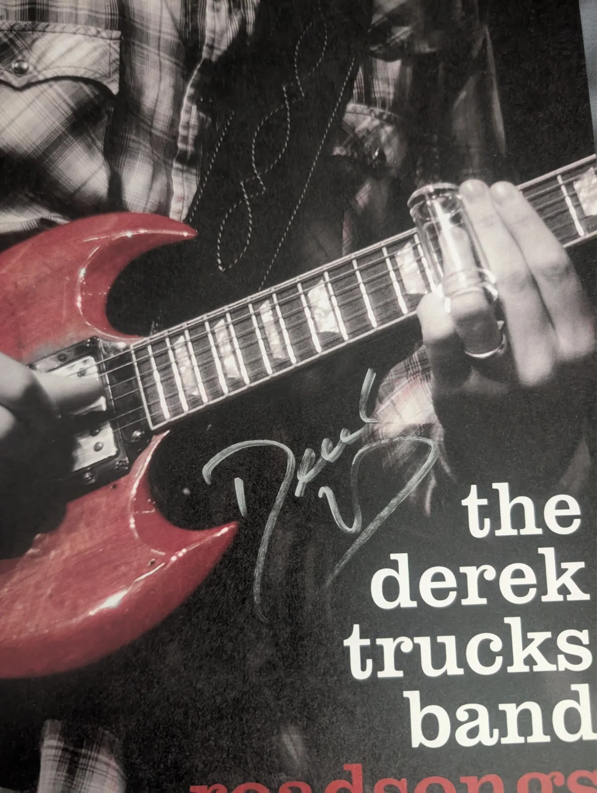 DEREK TRUCKS signed autograph 11x17 cardstock poster (RARE), image 2