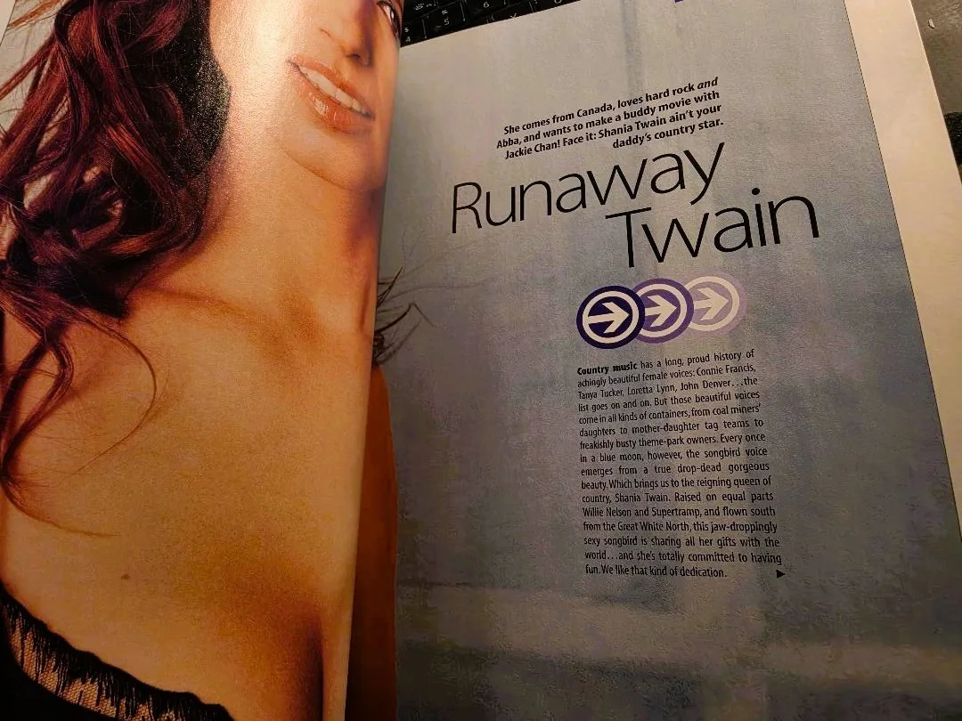 SHANIA TWAIN "in person" signed MAXIM magazine with COA, image 4