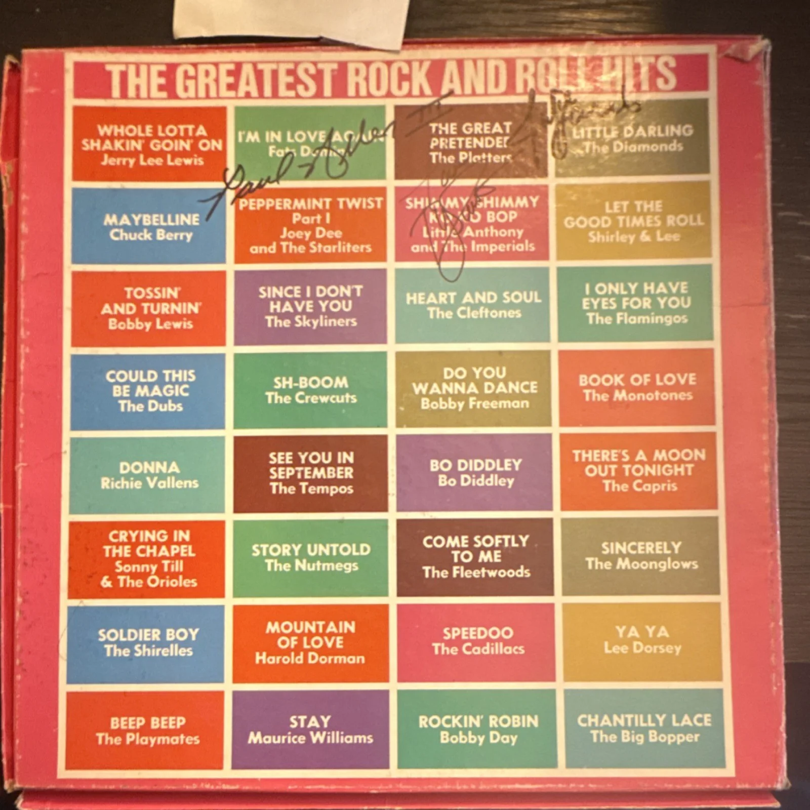 The Platters Original Autographed 4 Album Record Set Signed Music Collectible, изображение 2