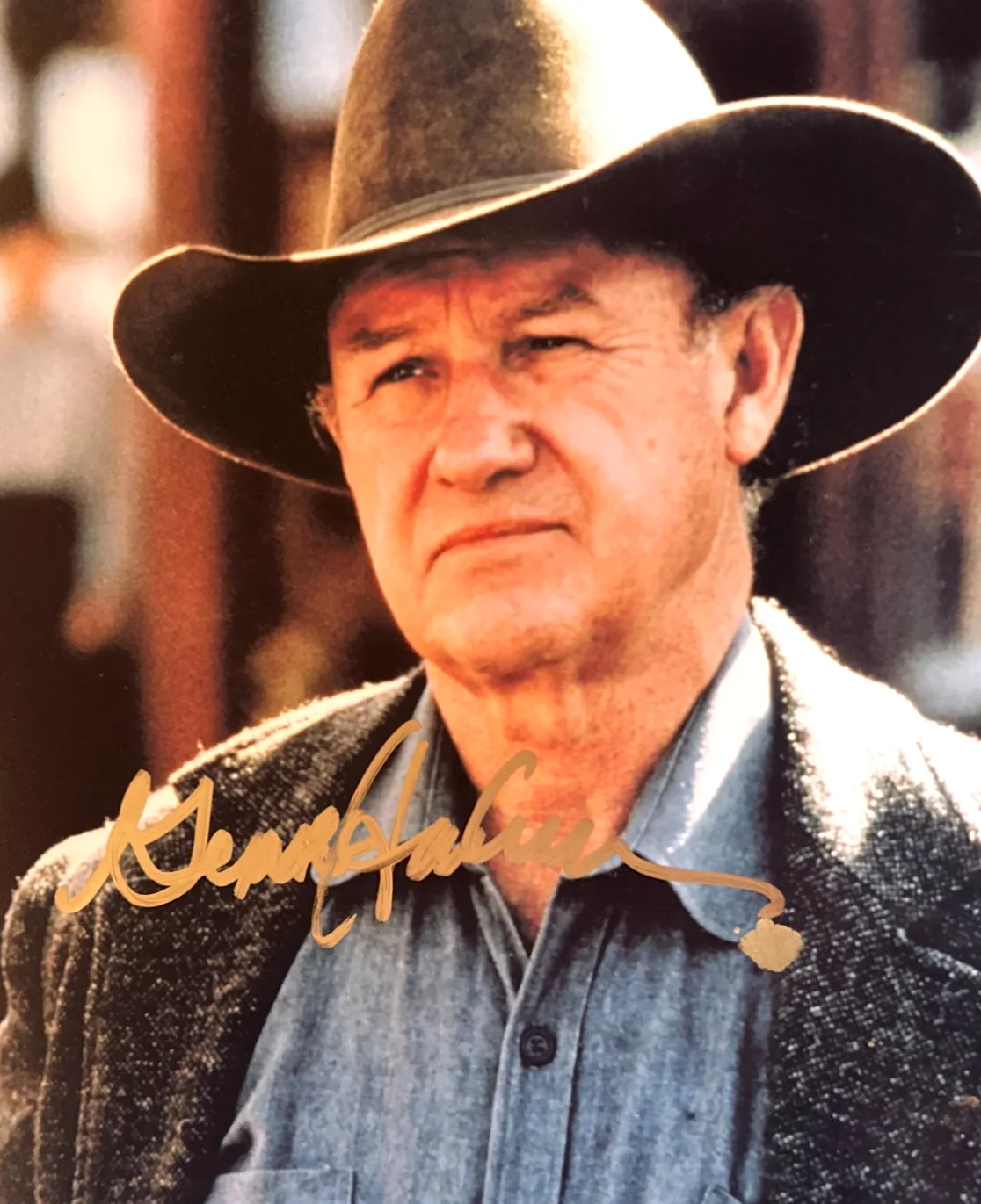 Gene Hackman — GENE HACKMAN Signed 8x10" (UNFORGIVEN) Original Authentic Autograph w/COA, image 3