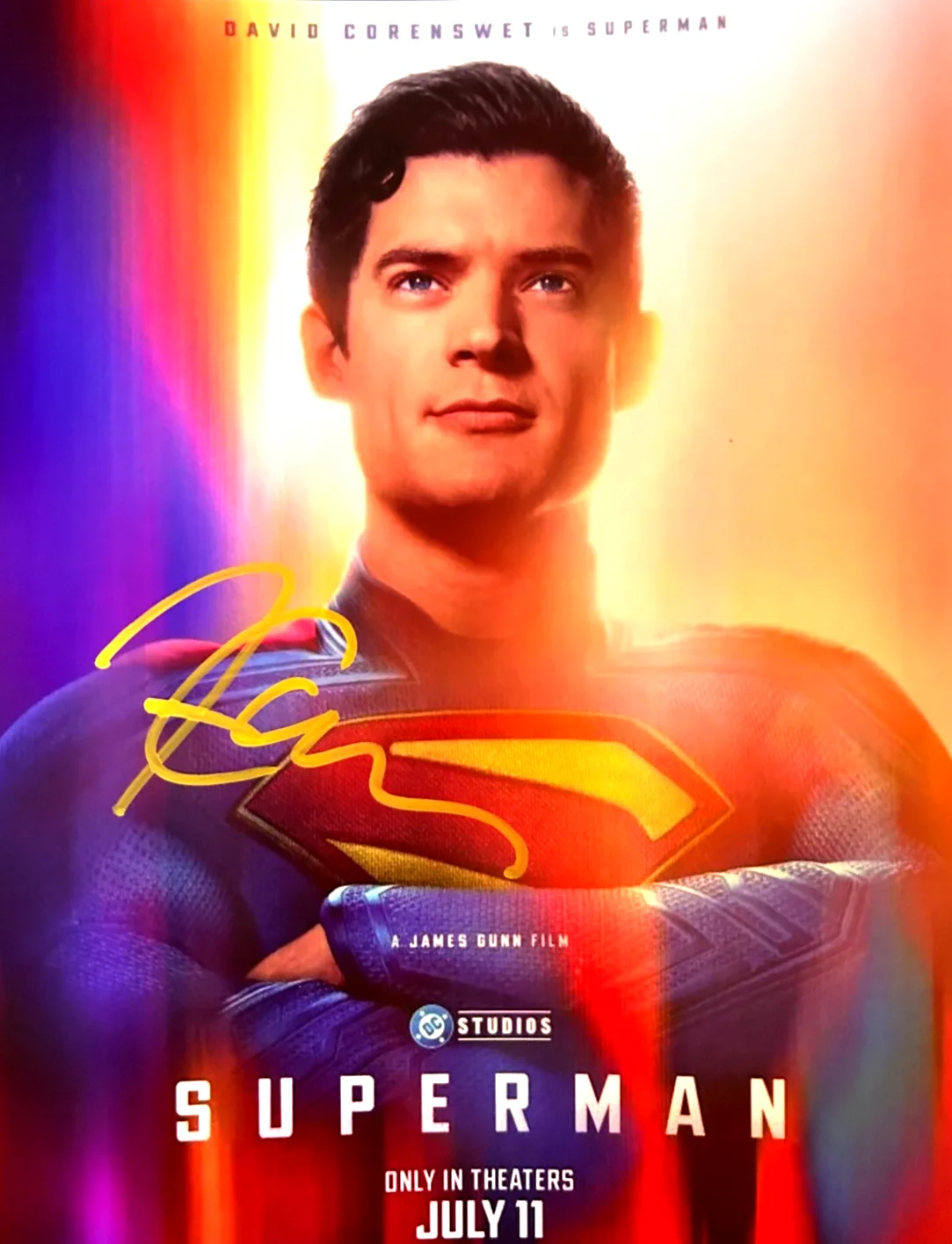 David Corenswet — SUPERMAN Signed 8x10" (DAVID CORENSWET) Authentic Autograph w/COA, image 3
