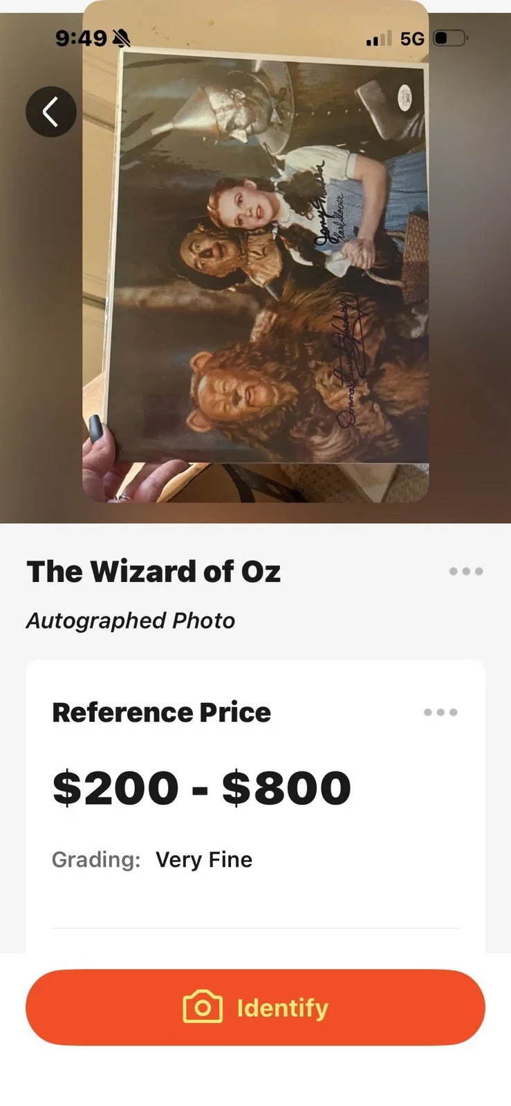 The Wizard of Oz Autographed Original Movies Photograph Signed Collectible, изображение 2