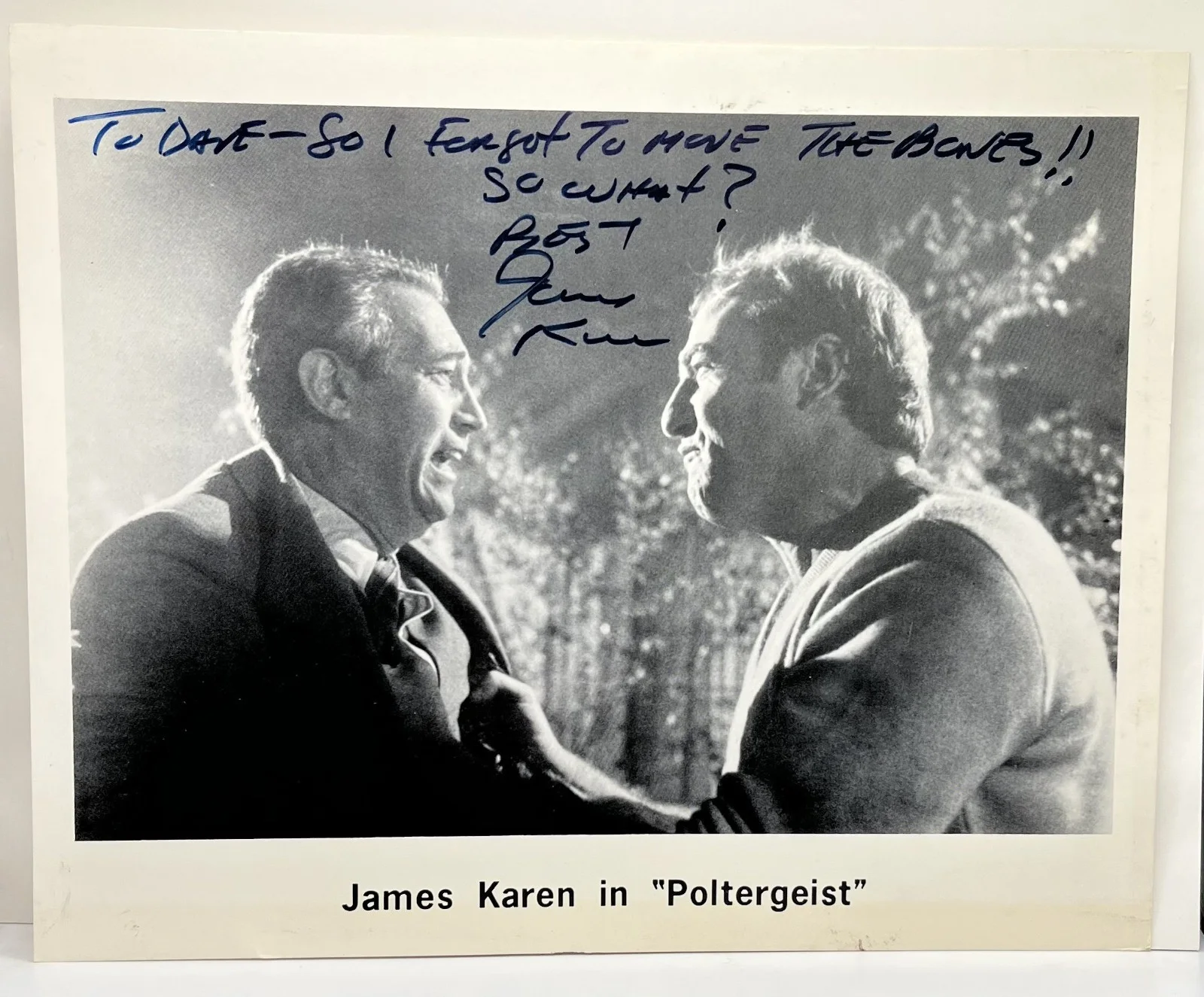 James Karen — James Karen Signed Personal 8x10 Photo Poltergeist 1