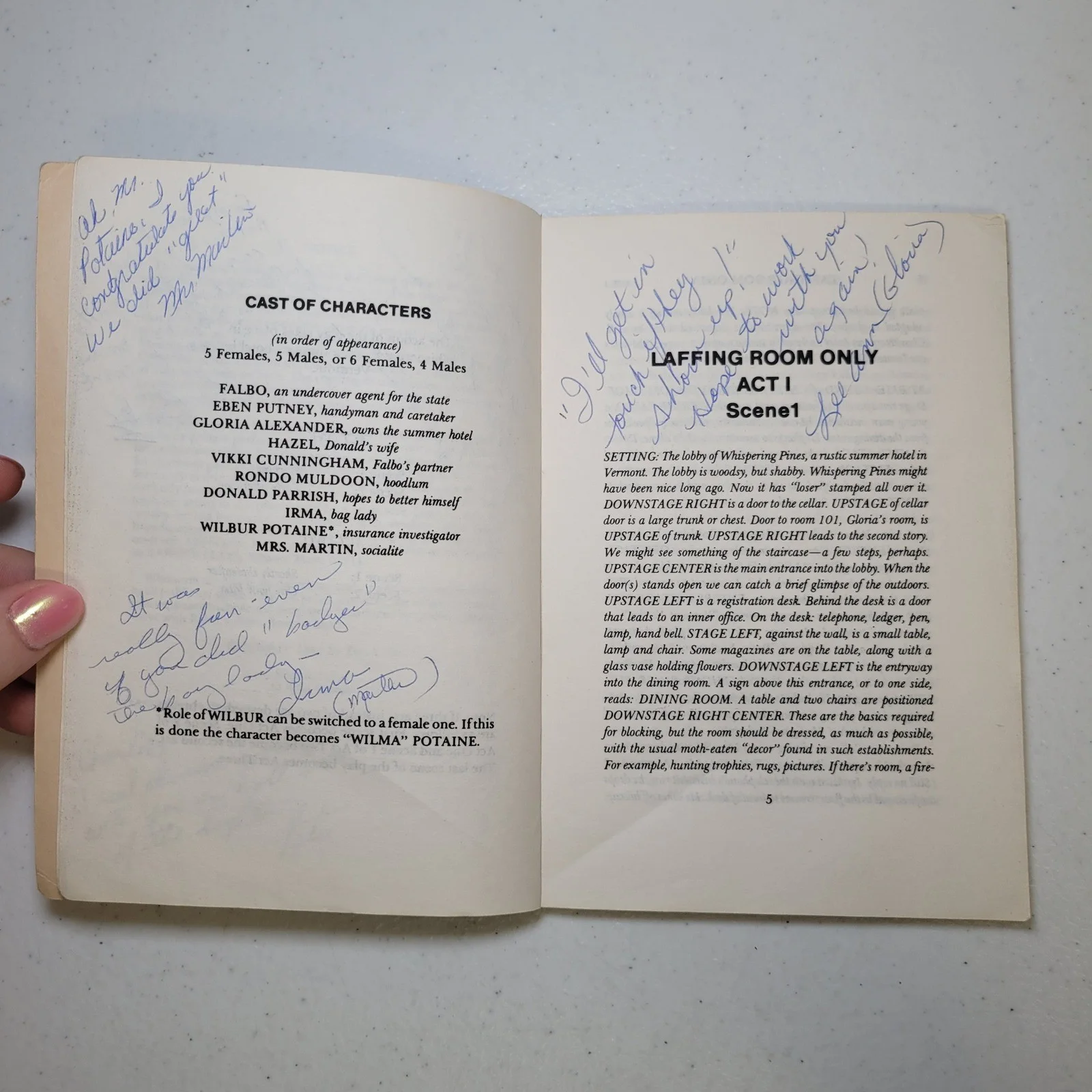 Laffing Room Only Signed Playbill Officer Ludwick Becky Tim Kelly 1984, изображение 4