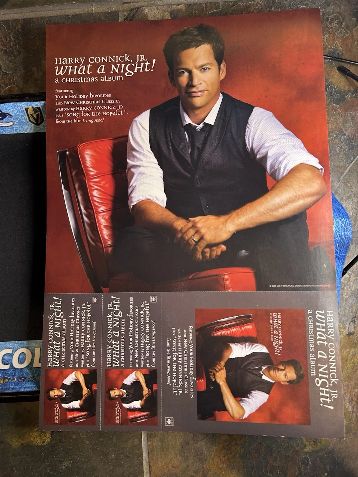 Harry Connick Jr. Autographed Limited Edition Promotional Poster 2008, изображение 2