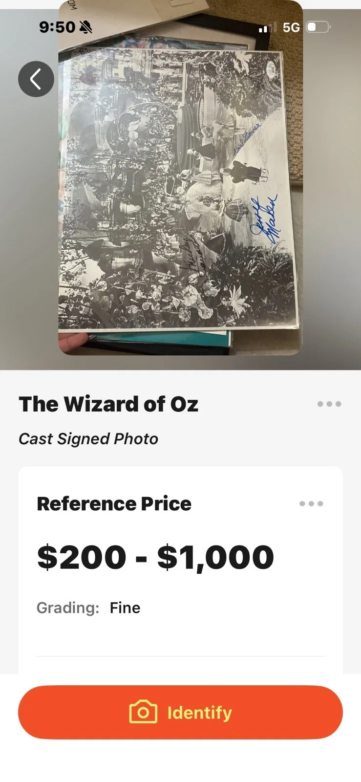 The Wizard of Oz Original Cast Signed Photo Autographed Movie Memorabilia, image 2