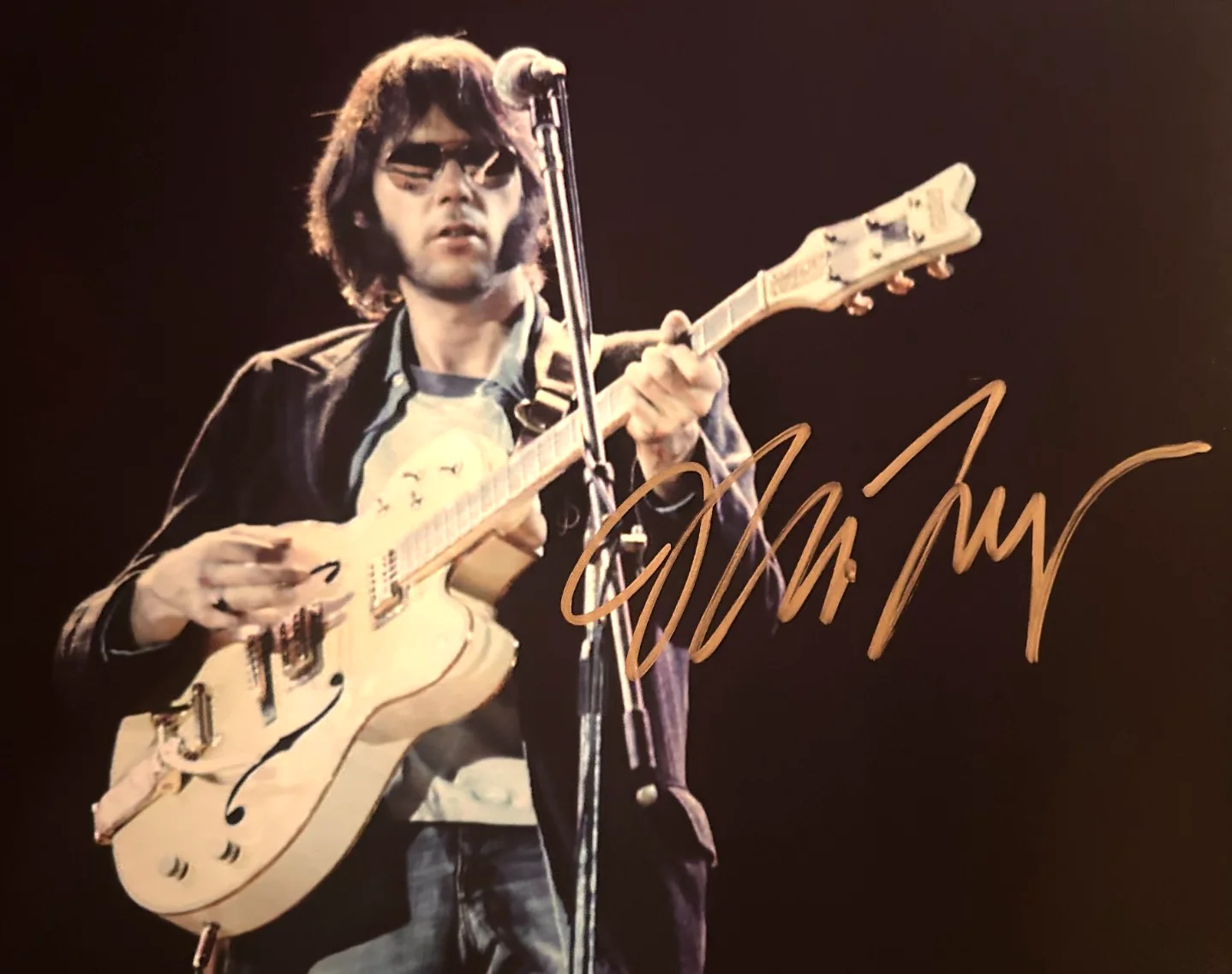 NEIL YOUNG Signed 8x10" Authentic Original Autograph GENUINE w/COA, image 3