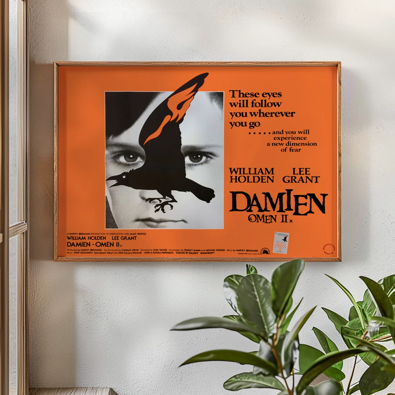 Damien – Omen II - 1978 Supernatural Horror Restored 30" x 40" UK Quad Poster, изображение 2