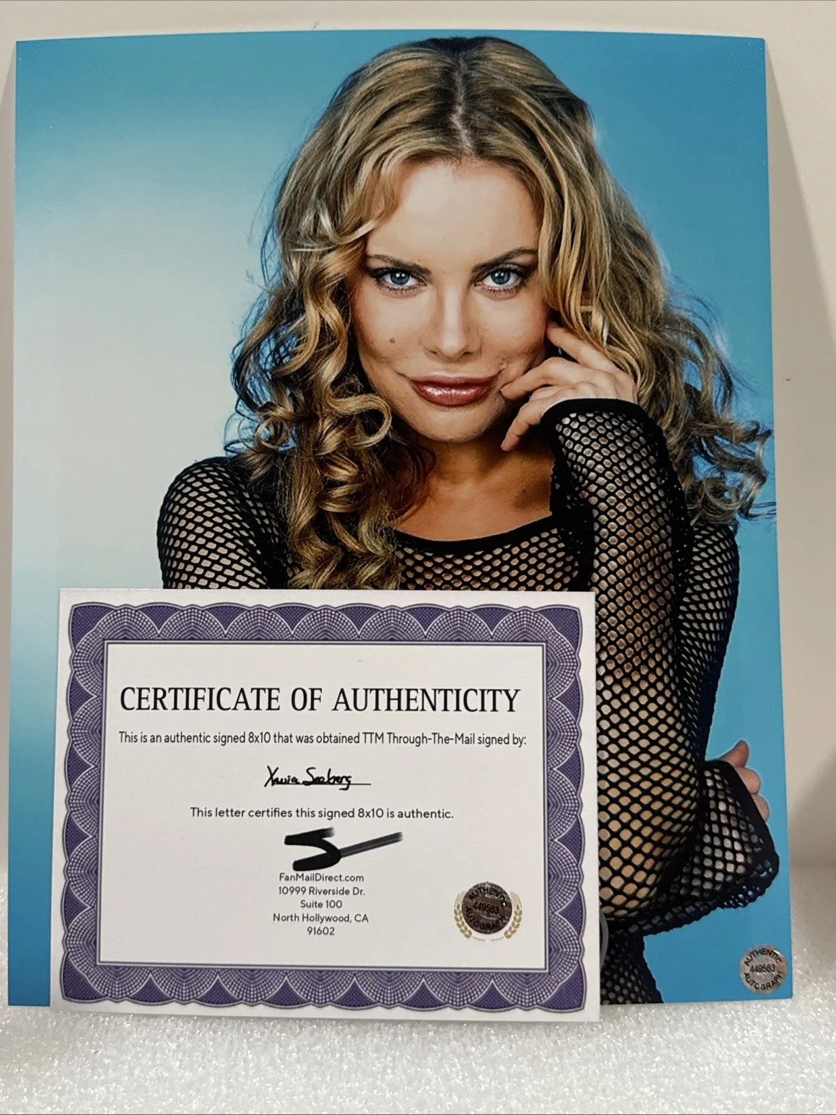 horror actor — Xenia Seeberg (Actress) signed Autographed 8x10 photo - AUTO with COA, image 2
