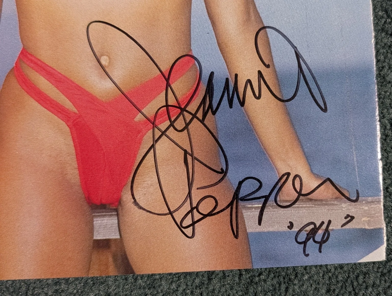 Jeanie Pepper — WOW!!! SUPER SEXY-AS-HELL!! porn star JEANIE PEPPER AUTOGRAPHED magazine page!, image 2