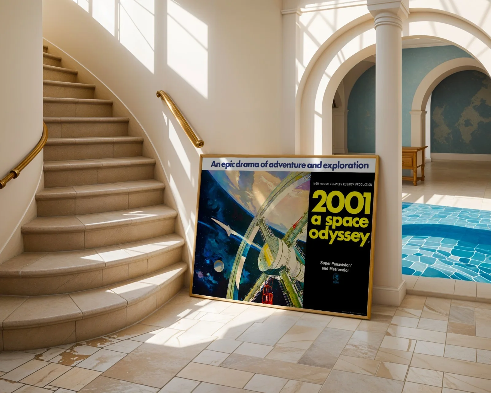 2001: A Space Odyssey - 1968 Sci-Fi Adventure Restored 30" x 40" UK Quad Poster, image 4