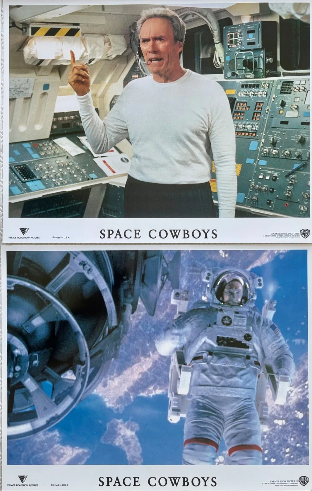 Space Cowboys set of 8 Original 2000 Lobby Cards Clint Eastwood Tommy Lee Jones, изображение 2