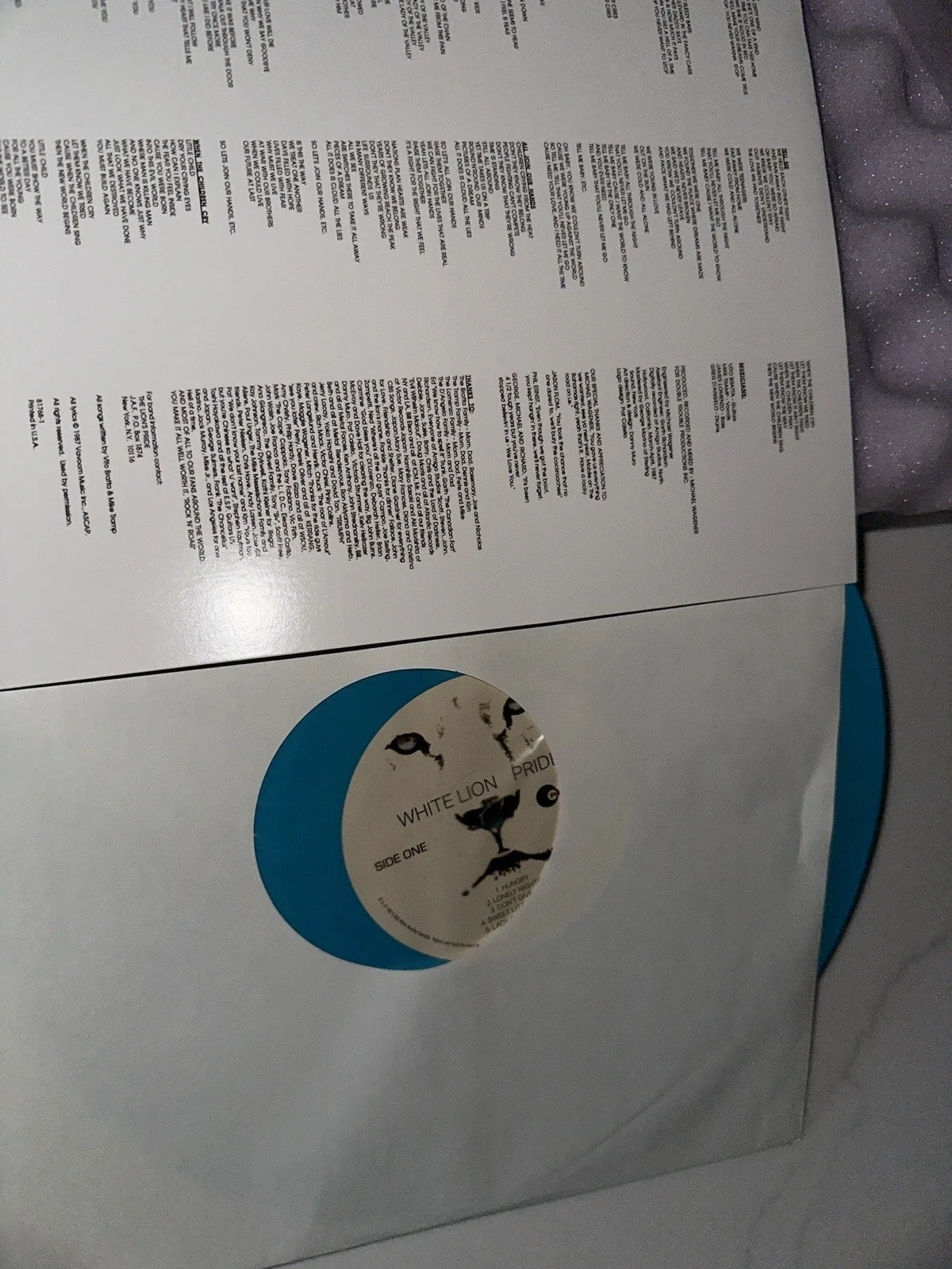 White Lion Lp Autographed Signed Mike Tramp Vinyl Pride, image 3