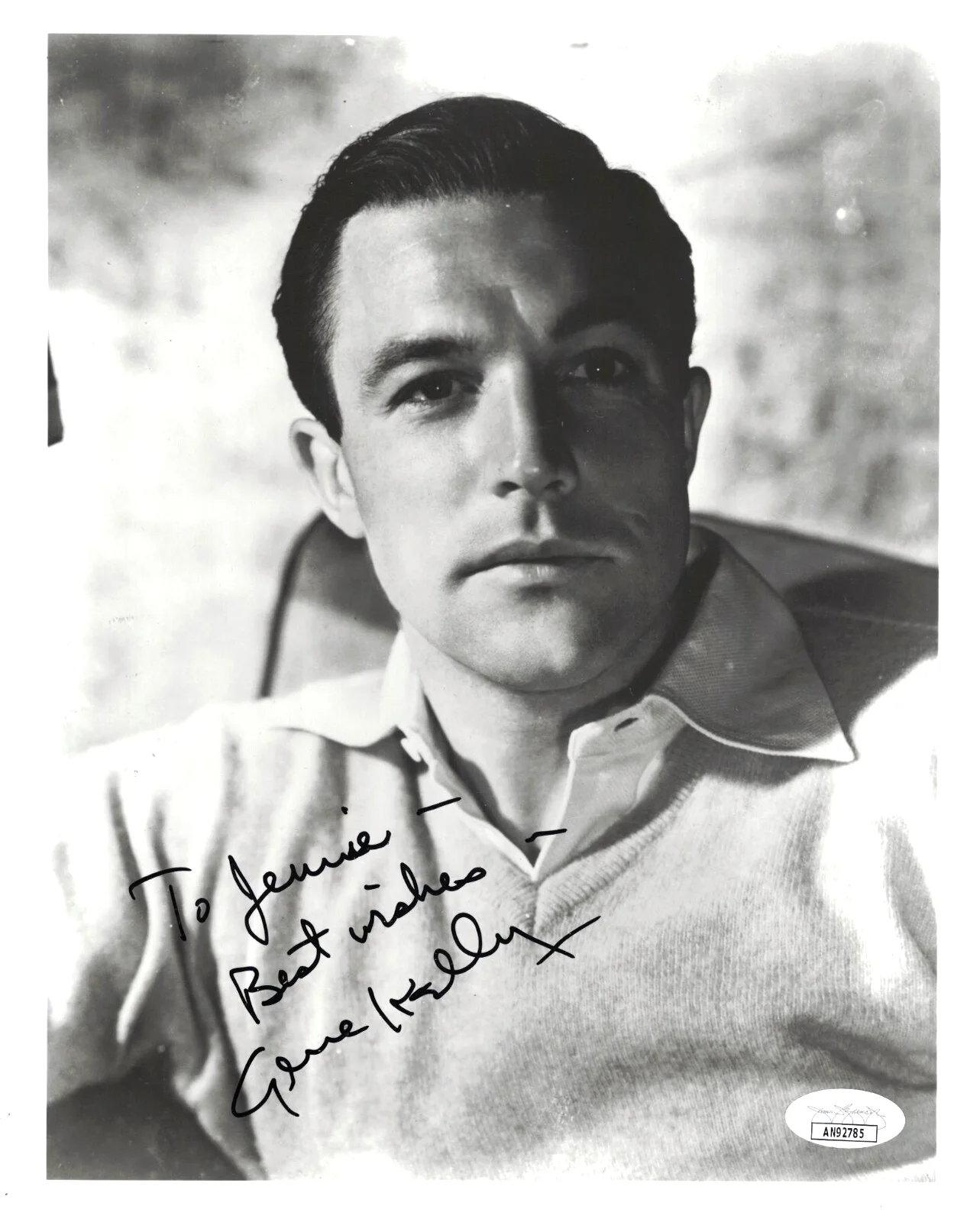 Gene Kelly — GENE KELLY JSA Autographed 8X10 MGM Singin' In the Rain FREE SHIP! JSA not PSA