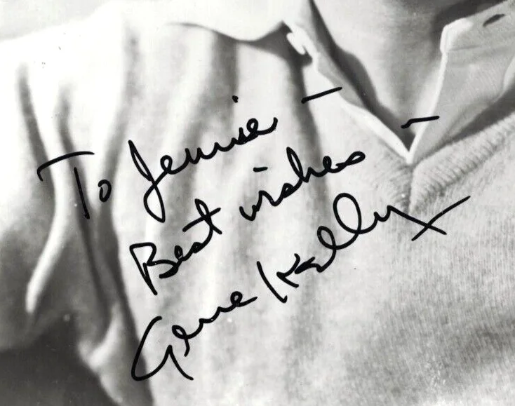 Gene Kelly — GENE KELLY JSA Autographed 8X10 MGM Singin' In the Rain FREE SHIP! JSA not PSA, image 2