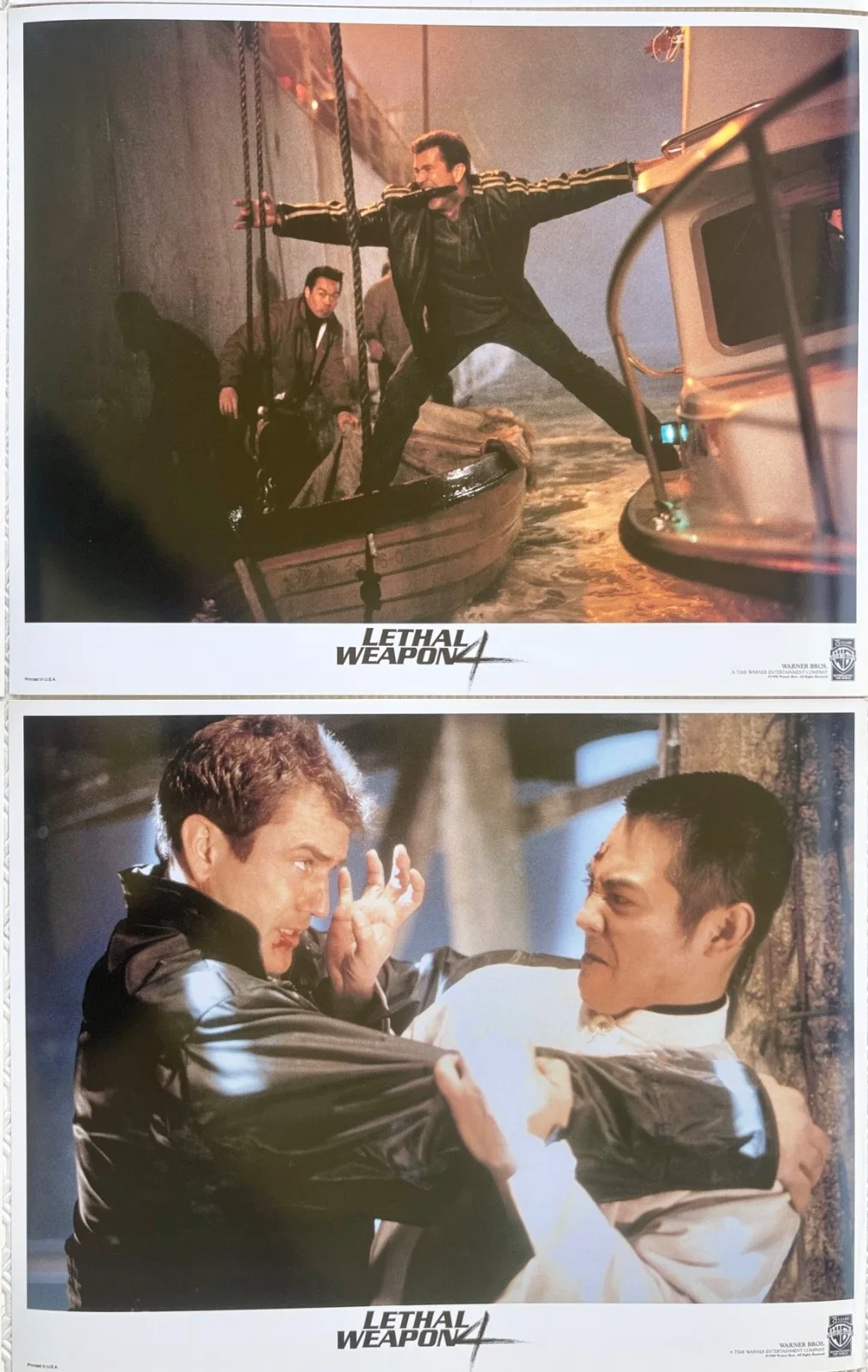 Lethal Weapon 4 set of 8 Original 1998 Lobby Cards Mel Gibson Danny Glover, image 2