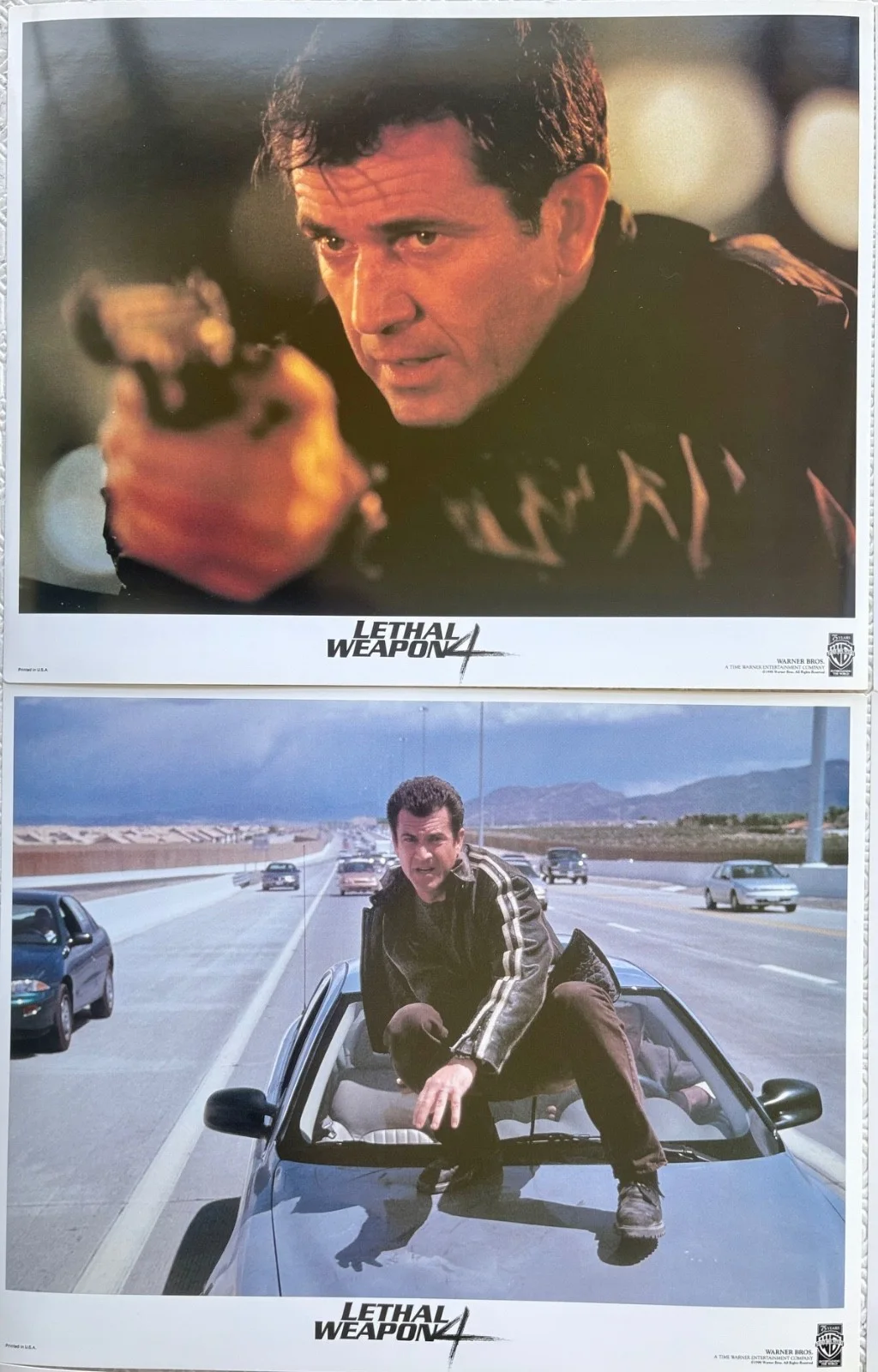Lethal Weapon 4 set of 8 Original 1998 Lobby Cards Mel Gibson Danny Glover, image 5