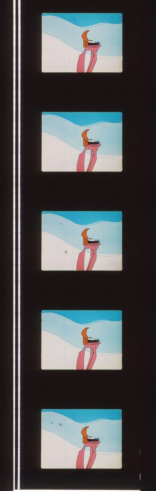 Bugs & Daffy Duck Abominable Snow Rabbit 35mm Film Cell strip very Rare var_b, image 4