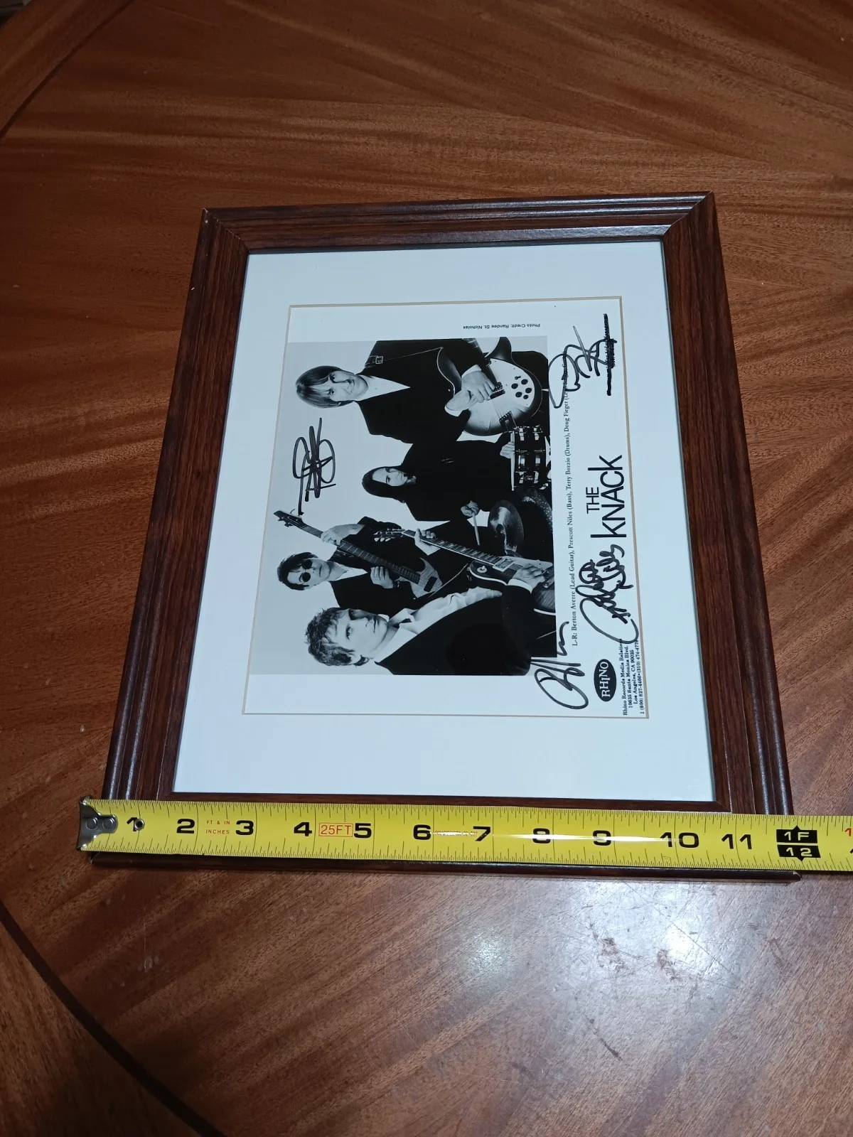 The Knack Autographed Band Picture Framed "15 X 12" Very Rare, image 4