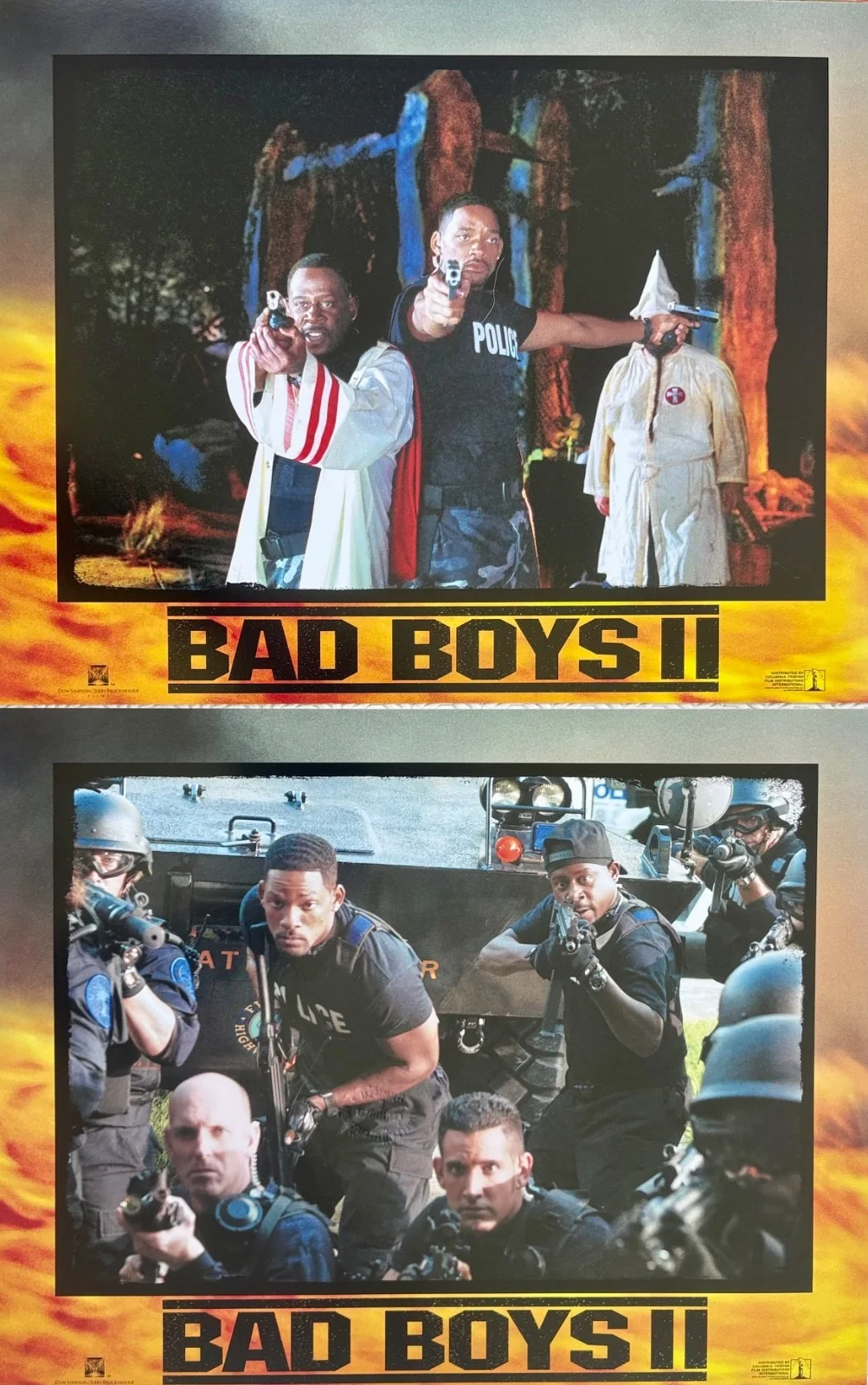 Bad Boys II set of 8 Original 2003 Lobby Cards Martin Lawrence Will Smith, image 2