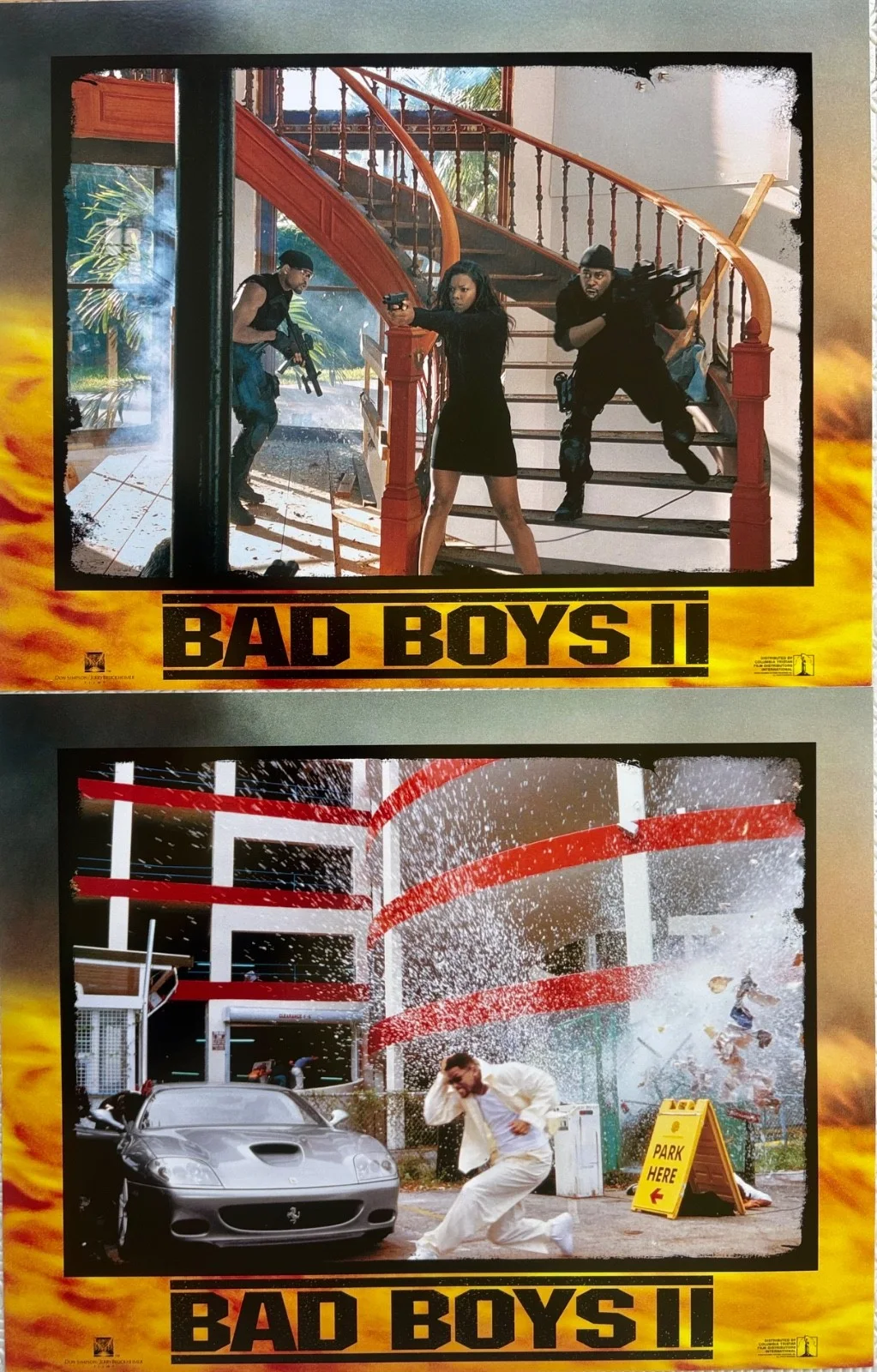 Bad Boys II set of 8 Original 2003 Lobby Cards Martin Lawrence Will Smith, image 3