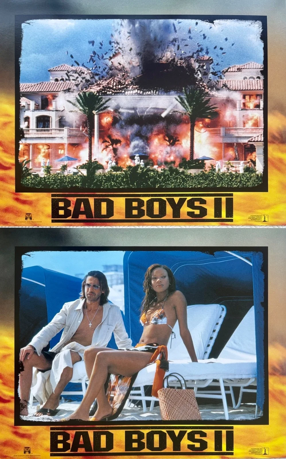 Bad Boys II set of 8 Original 2003 Lobby Cards Martin Lawrence Will Smith, image 4