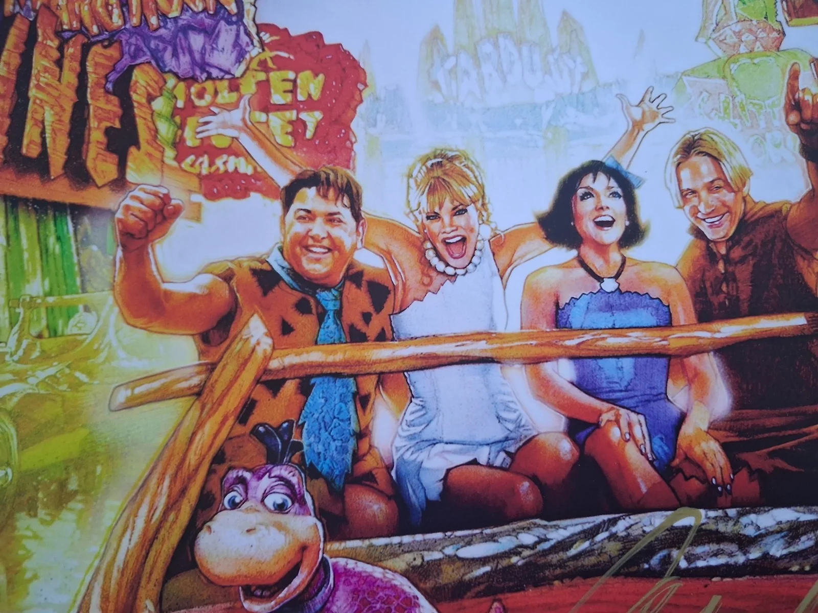 MARK ADDY - FLINTSTONES VIVA ROCK VEGAS Genuine hand signed autograph 8x10 photo, изображение 3