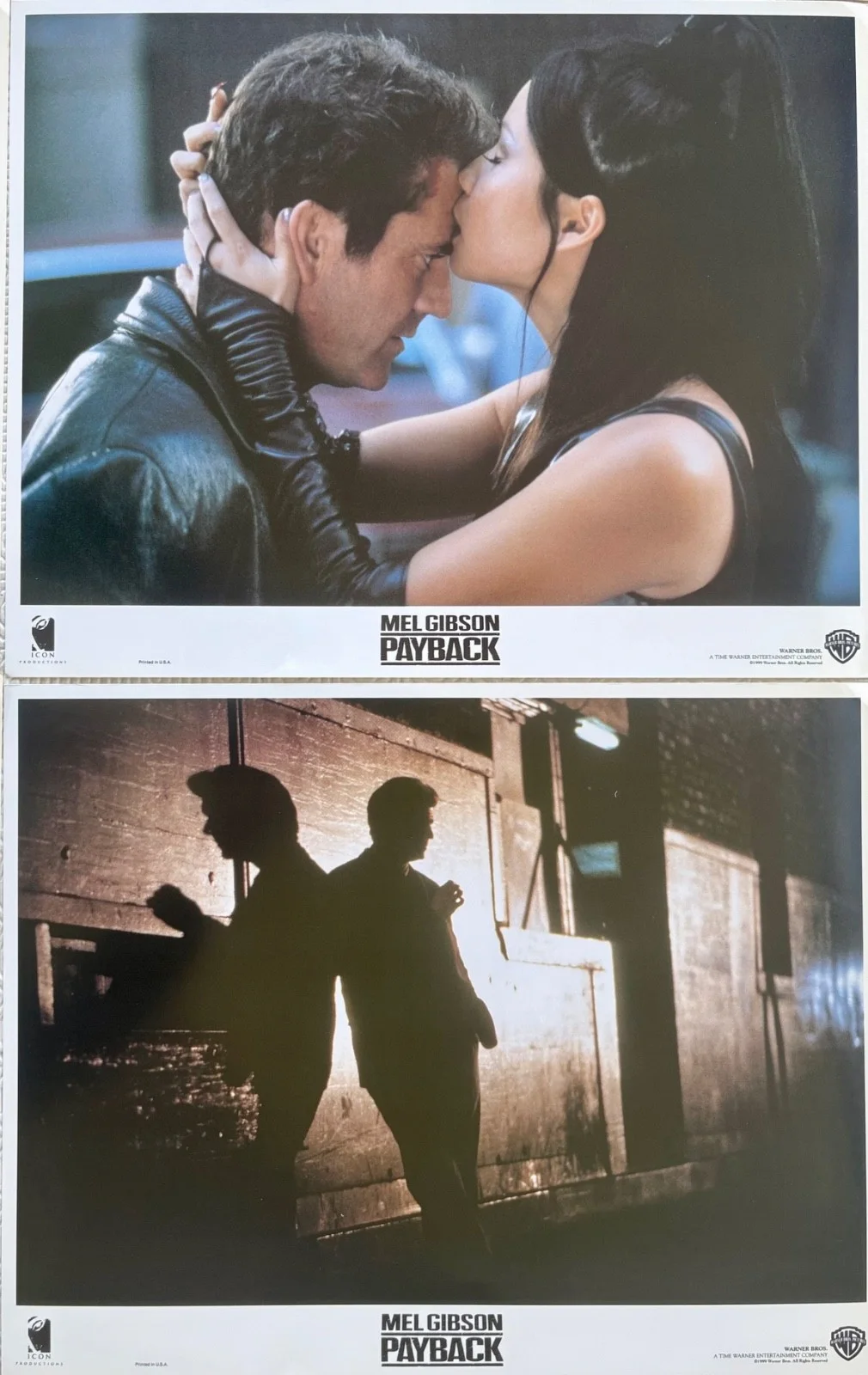 Payback set of 8 Original 1999 Lobby Cards Mel Gibson Gregg Henry Maria Bello, изображение 2