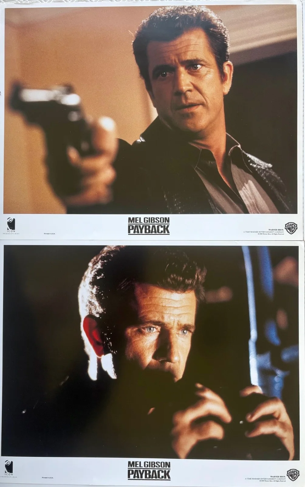 Payback set of 8 Original 1999 Lobby Cards Mel Gibson Gregg Henry Maria Bello, изображение 5